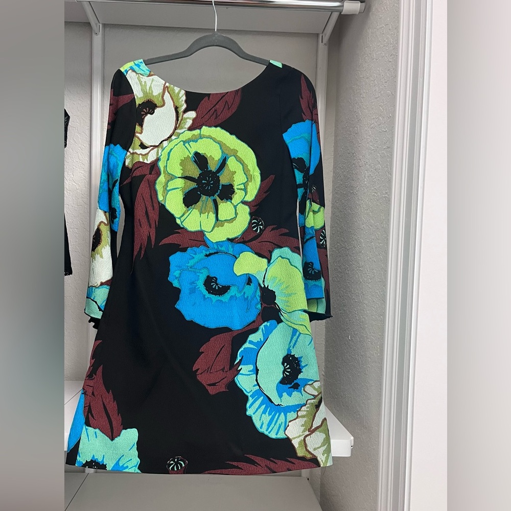 Tracey Reese size 6 black and floral dress